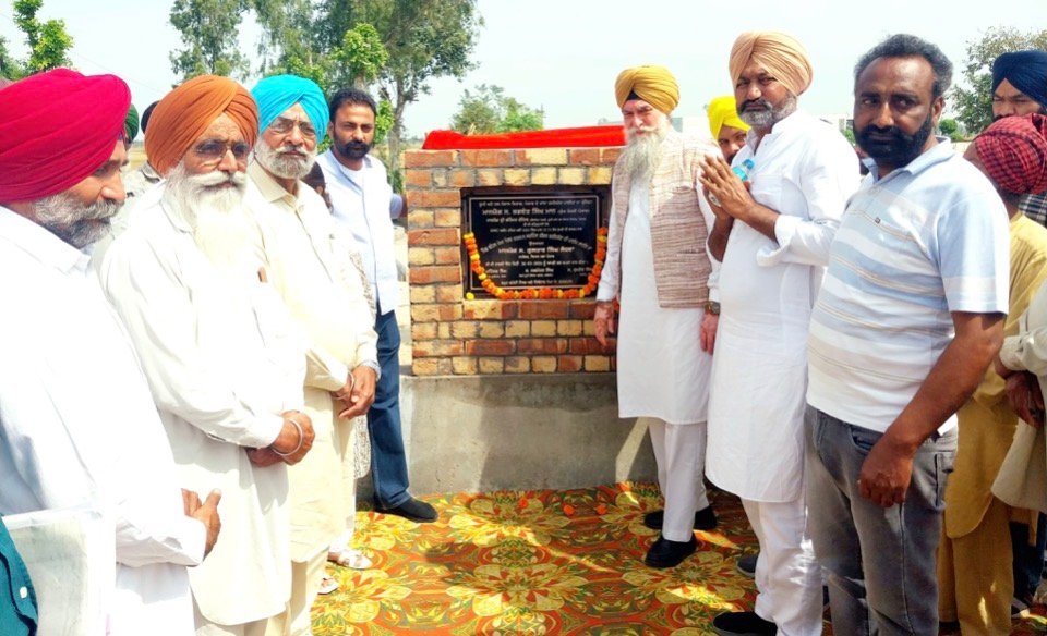 Speaker Sandhwa Inaugurates Irrigation Pipeline in Village Chahal,